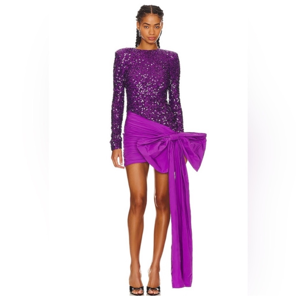 Rotate Purple Sequin Dress